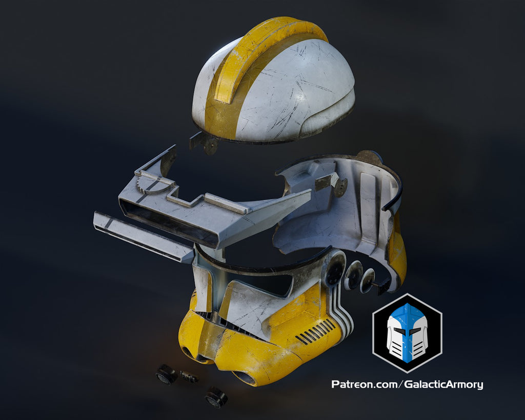 Commander BlySpecialist Clone Trooper Helmet lifesize Wearable Cosplay by dask3d
