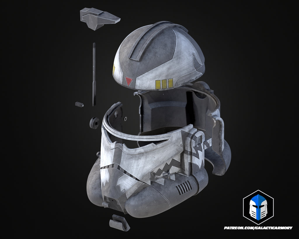 Commander Wolffe Helmet lifesize Wearable Cosplay by dask3d