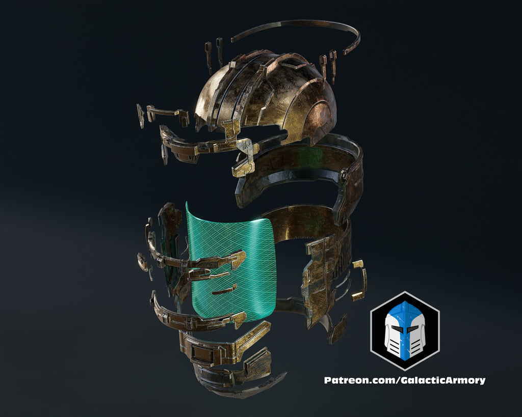 Isaac Clarke Level 1 Engineer Helmet lifesize Wearable Cosplay by dask3d