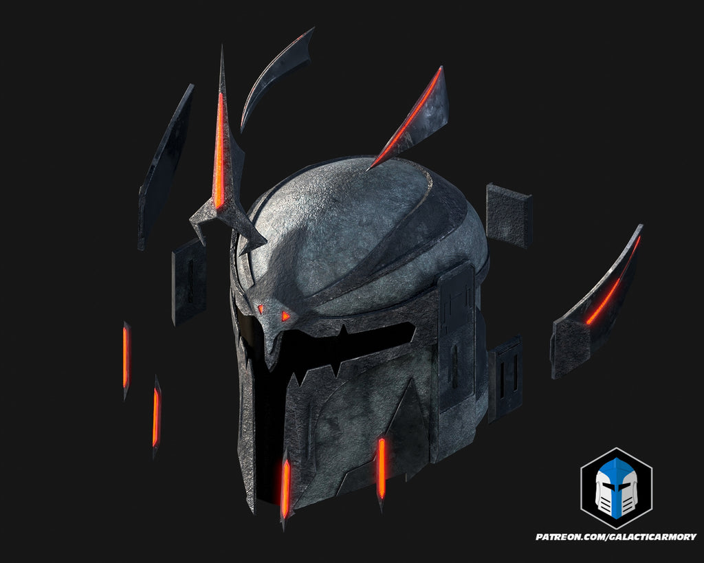 Demonic Mando Helmet lifesize Wearable Cosplay by dask3d