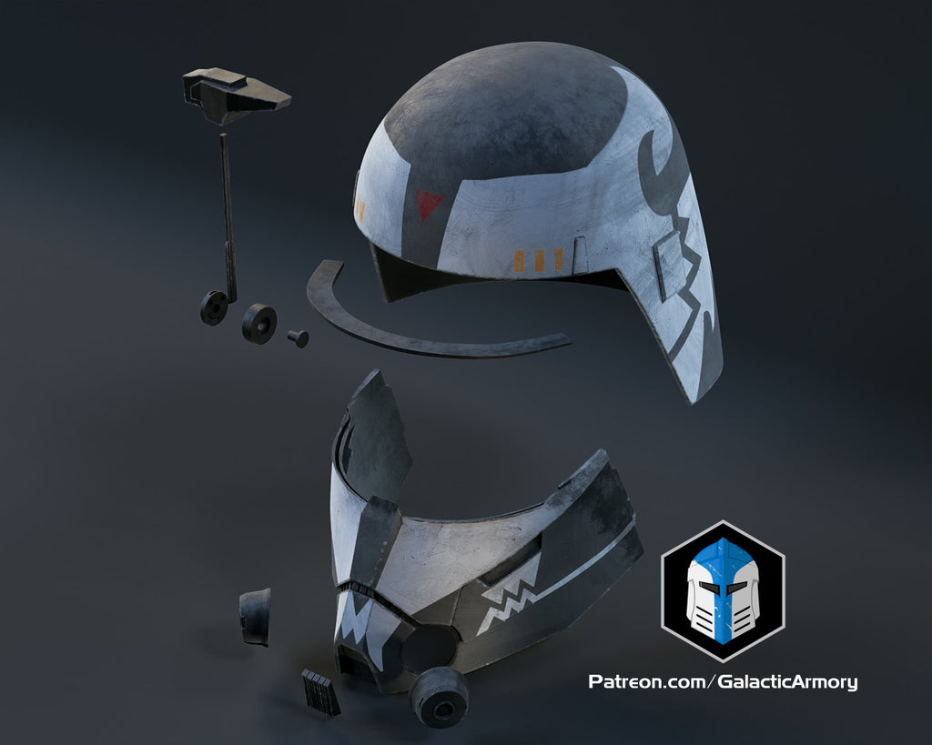 Desert Commander Wolffe Helmet lifesize Wearable Cosplay by dask3d
