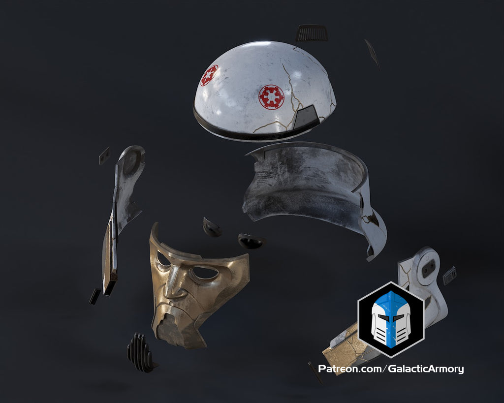 Captain Enoch Night Trooper Helmet lifesize Wearable Cosplay by dask3d