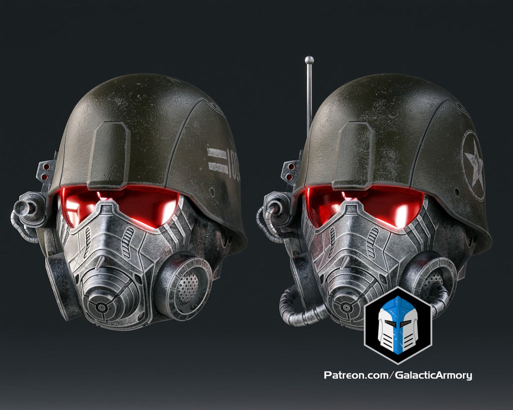NCR Ranger Advanced and Elite Helmets lifesize Wearable Cosplay by dask3d