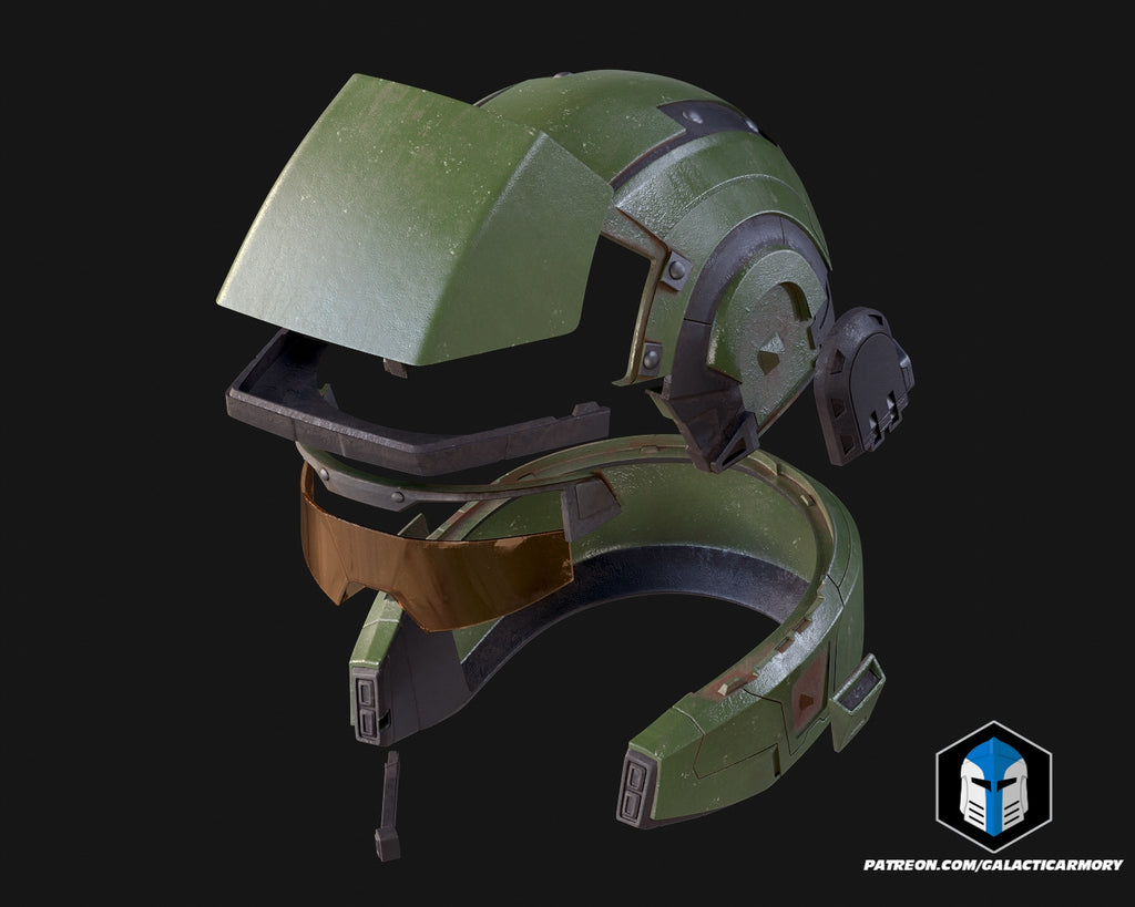 UNSC Marine Helmet lifesize Wearable Cosplay by dask3d