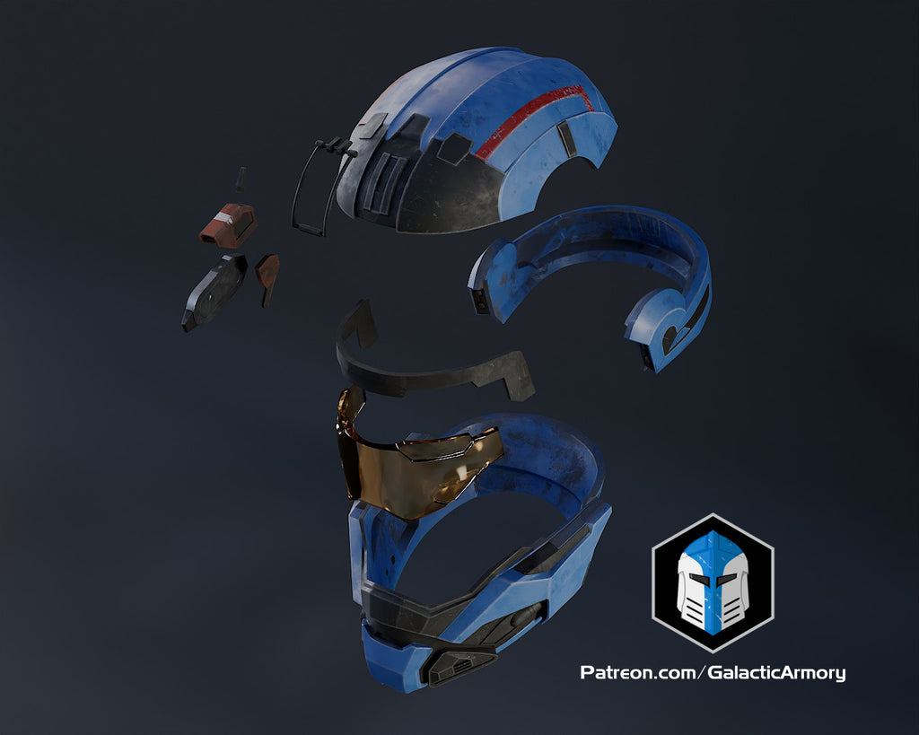 Reach Carter Helmet lifesize Wearable Cosplay by dask3d