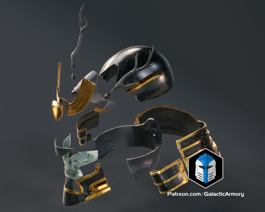 Halo Infinite Kabuto Helmet lifesize Wearable Cosplay - Kit or Painted