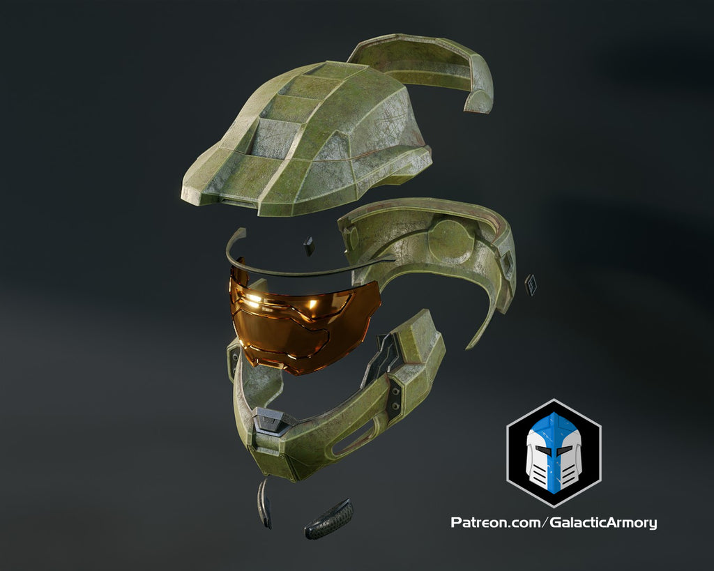 Halo Infinite Master Chief Helmet lifesize Wearable Cosplay - Kit or Painted