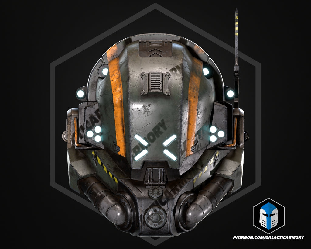 Militia Pilot Helmet lifesize Wearable Cosplay by dask3d