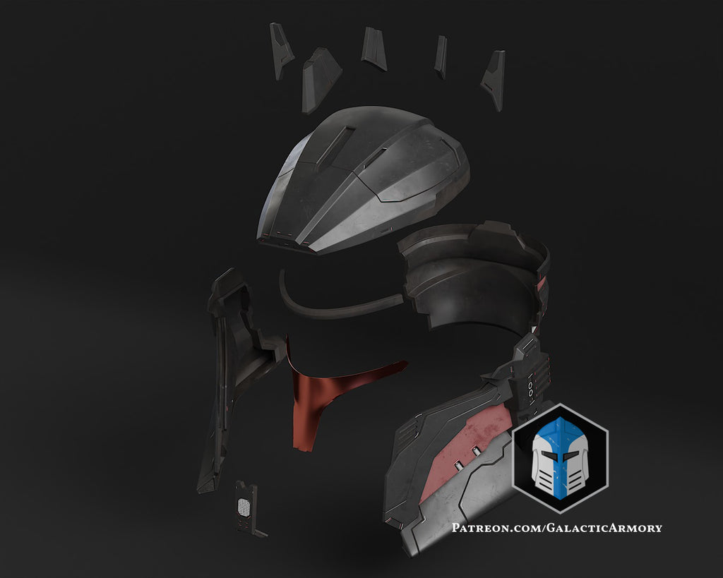 Moff Gideon Spartan Helmet lifesize Wearable Cosplay by dask3d