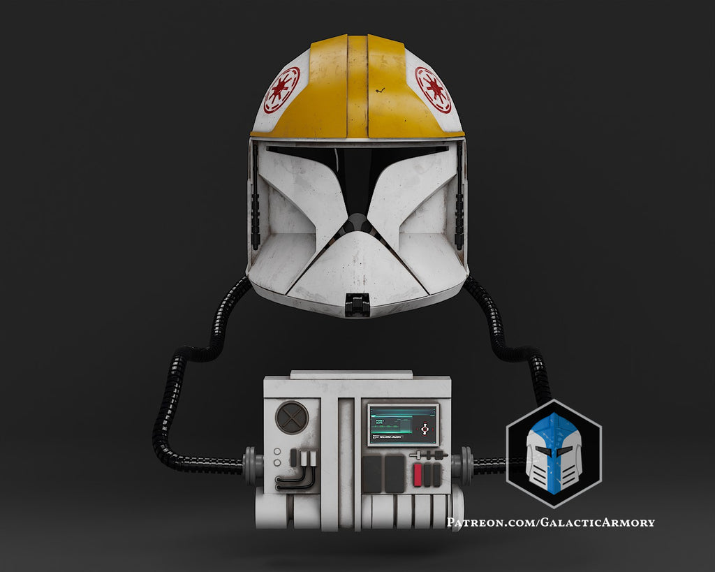 Phase 1 Clone Trooper Pilot Helmet lifesize Wearable Cosplay by dask3d