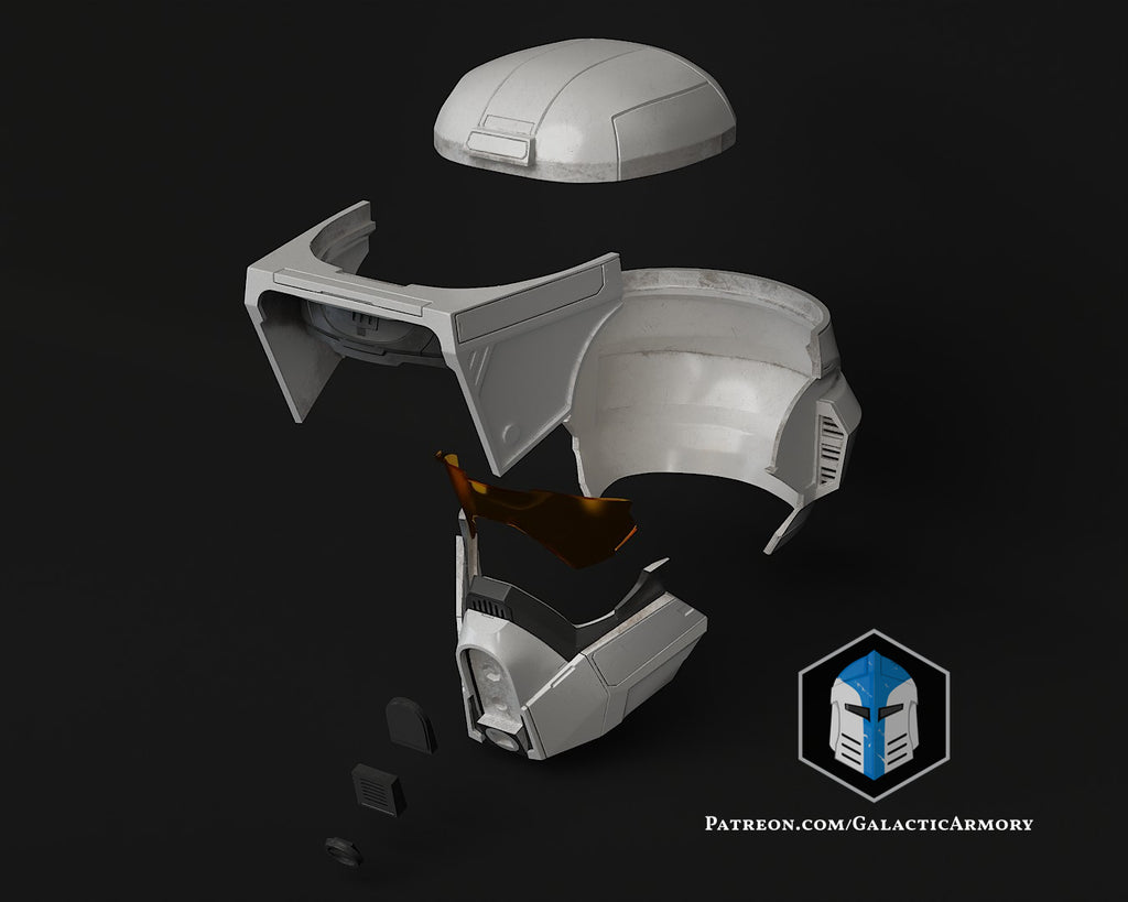 Scout Trooper Spartan Helmet lifesize Wearable Cosplay by dask3d