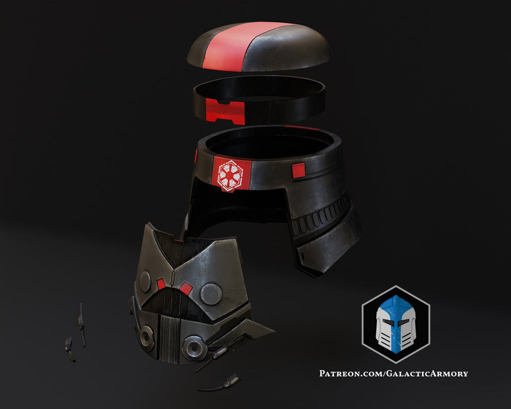 Sith Empire Trooper Helmet lifesize Wearable Cosplay by dask3d