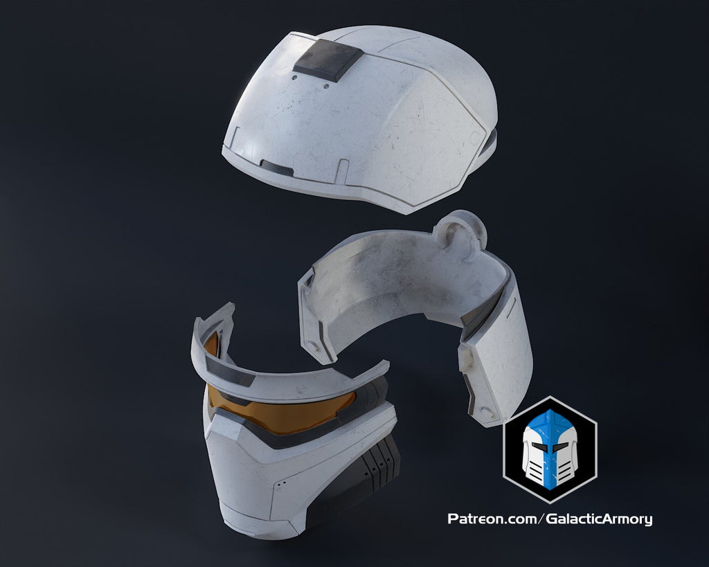 Snowtrooper Spartan Helmet lifesize Wearable Cosplay by dask3d