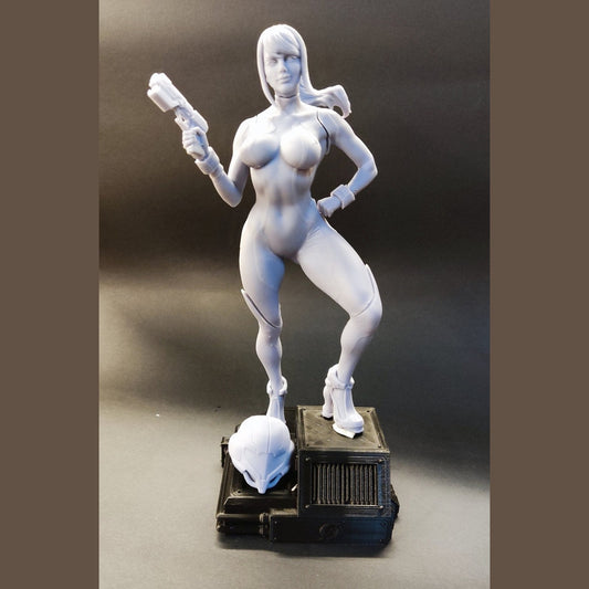 Samus Aran Metroid zero suit statue 1/8 and 1/4 resin kit raw 3d print