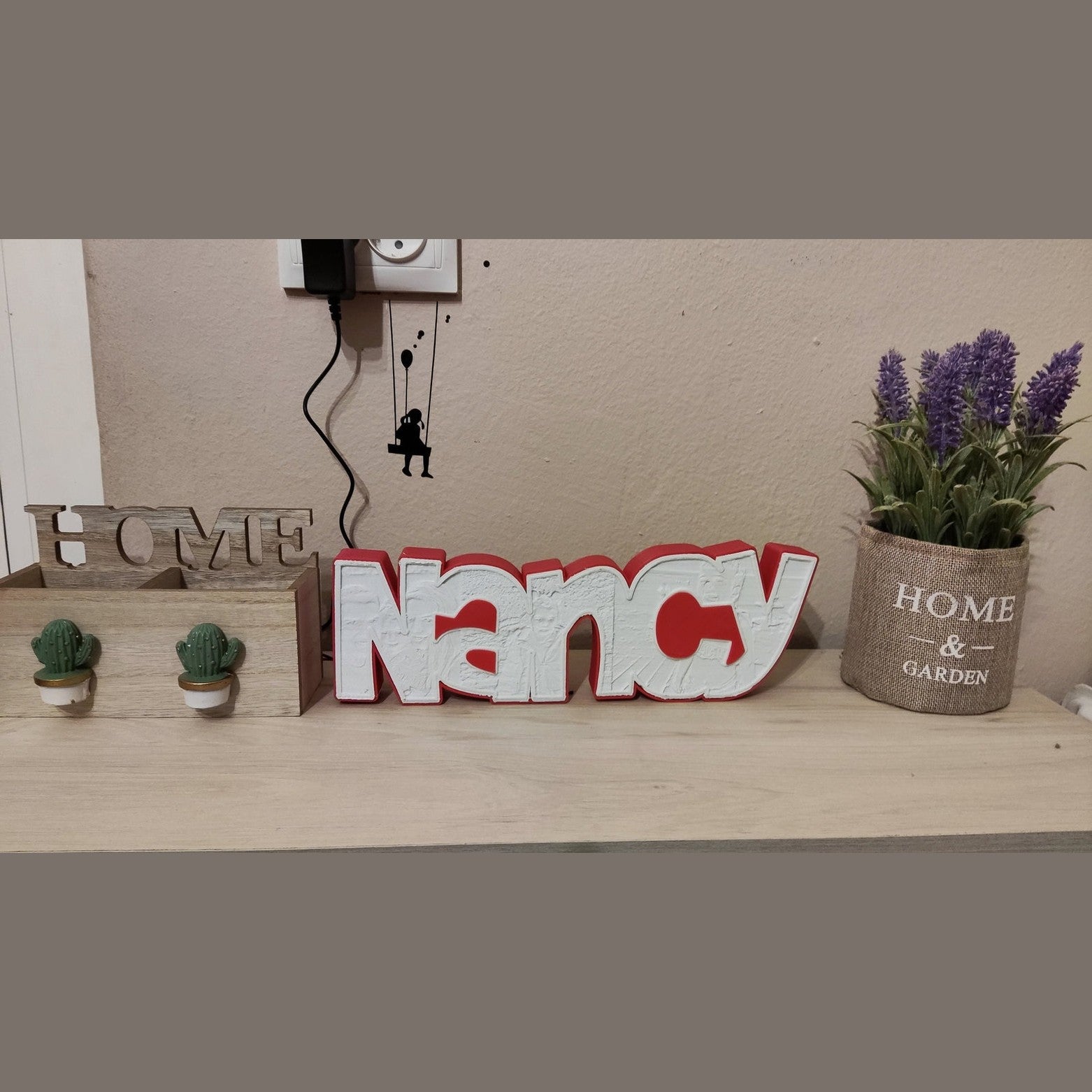custom name lithophane baby decor