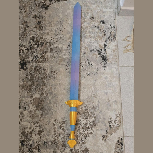 KPop Demon Hunters Rumi Sword LED Light Up Cosplay Weapon Prop Replica 3D Print
