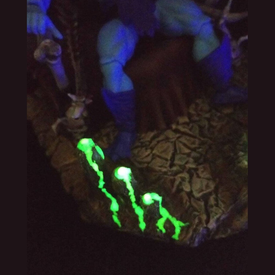 Skeletor Throne Glow-in-Dark MOTU Display - Polystone Base