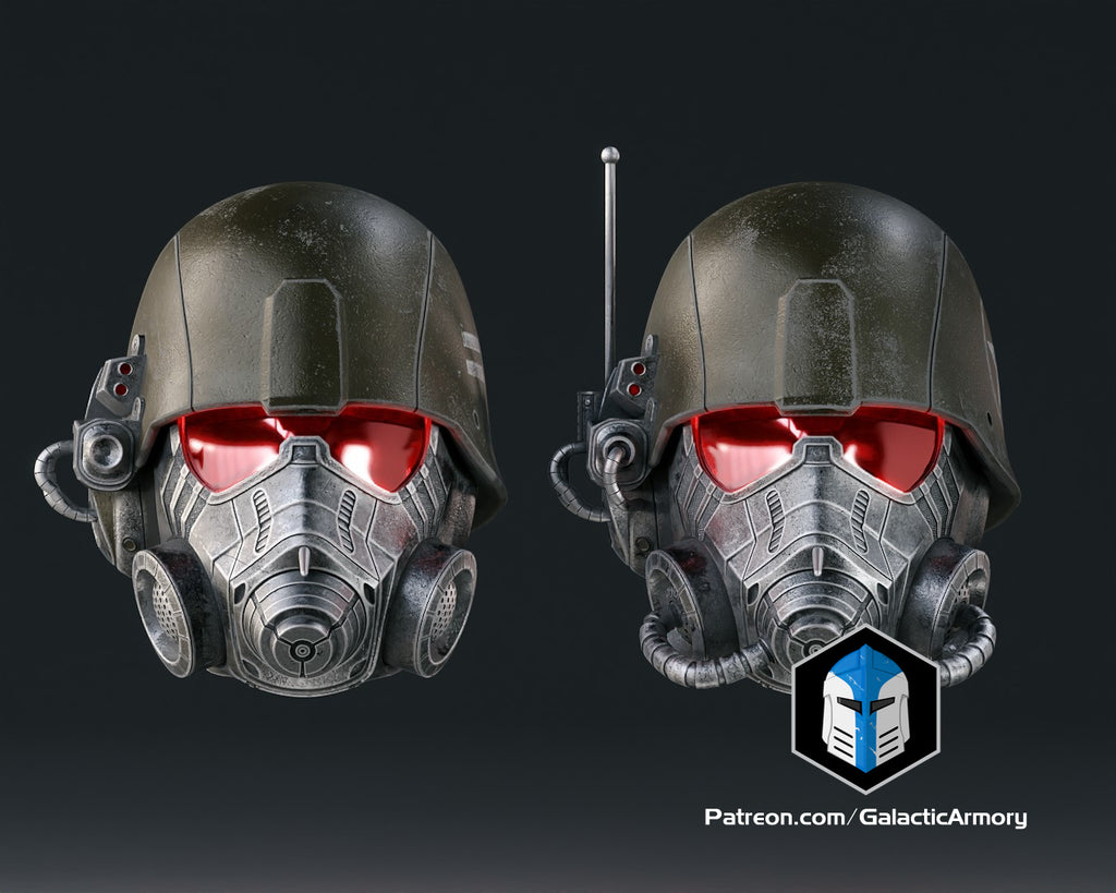 NCR Ranger Advanced and Elite Helmets lifesize Wearable Cosplay by dask3d