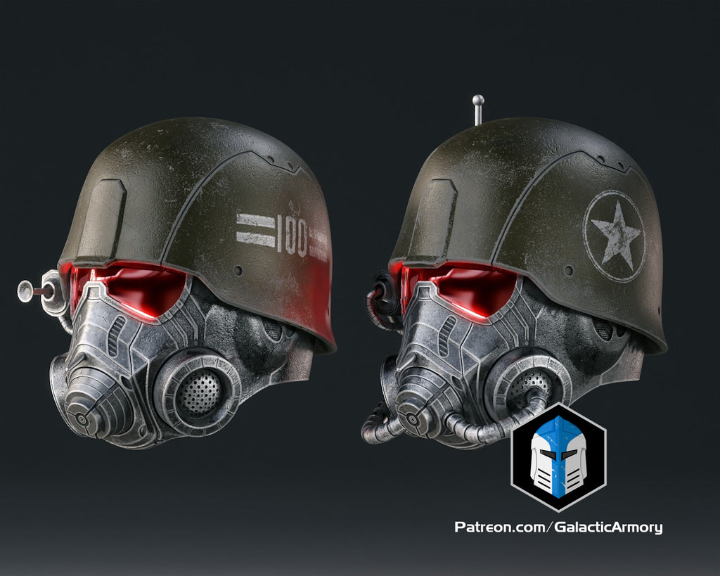 NCR Ranger Advanced and Elite Helmets lifesize Wearable Cosplay by dask3d