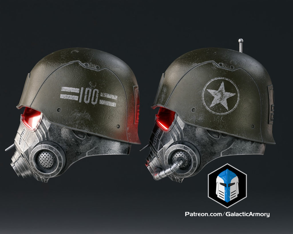 NCR Ranger Advanced and Elite Helmets lifesize Wearable Cosplay by dask3d