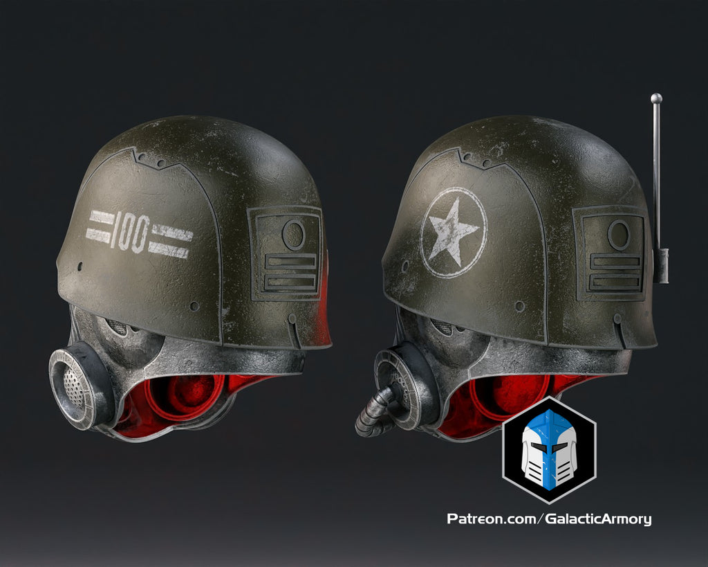 NCR Ranger Advanced and Elite Helmets lifesize Wearable Cosplay by dask3d