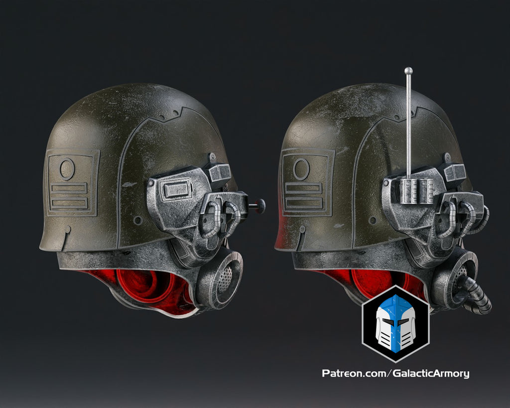 NCR Ranger Advanced and Elite Helmets lifesize Wearable Cosplay by dask3d