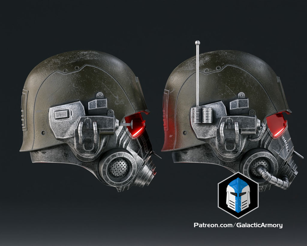 NCR Ranger Advanced and Elite Helmets lifesize Wearable Cosplay by dask3d