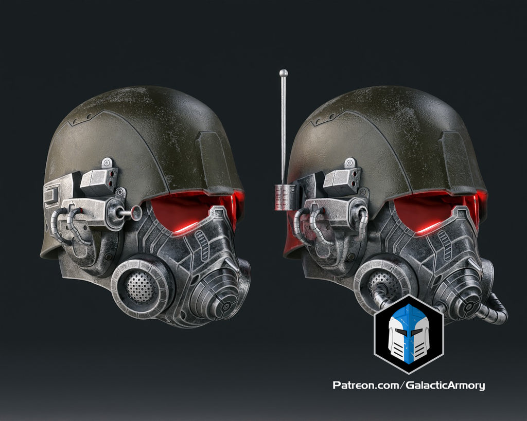 NCR Ranger Advanced and Elite Helmets lifesize Wearable Cosplay by dask3d
