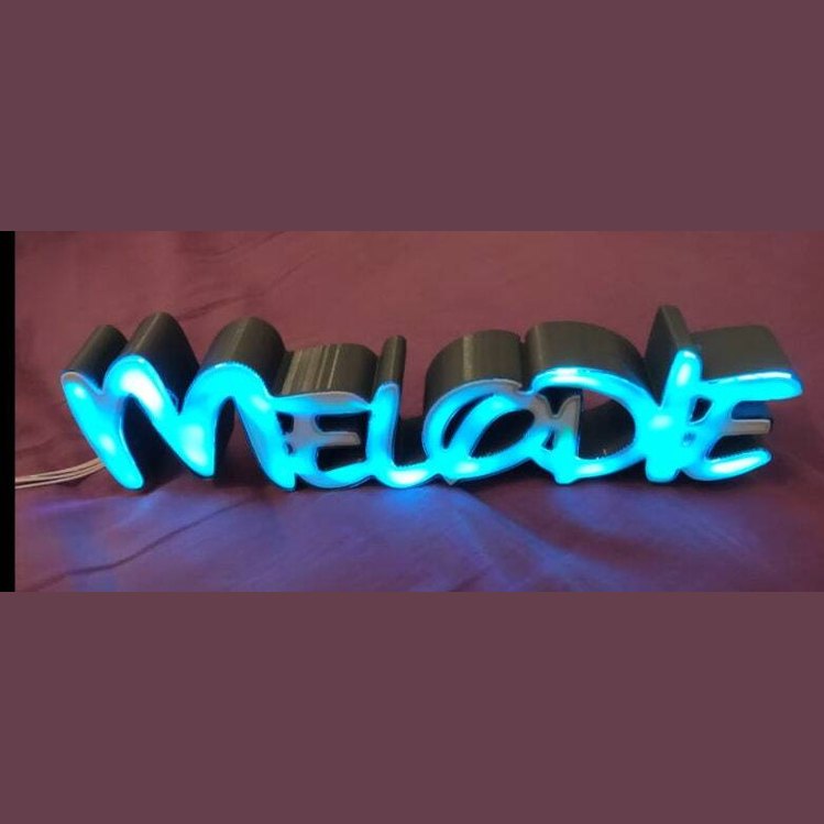 custom name lithophane baby decor
