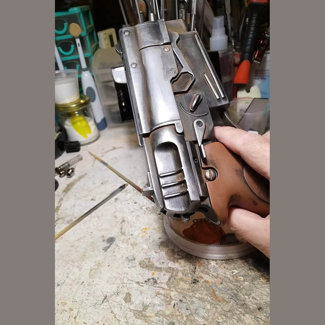 Fallout 10mm Pistol Prop 1:1 - Working Trigger Replica