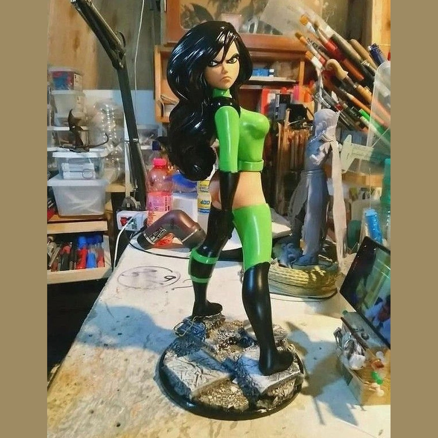 Kim Possible Shego Light Up Resin Statue 1:4 Painted or DIY Kit Collectible