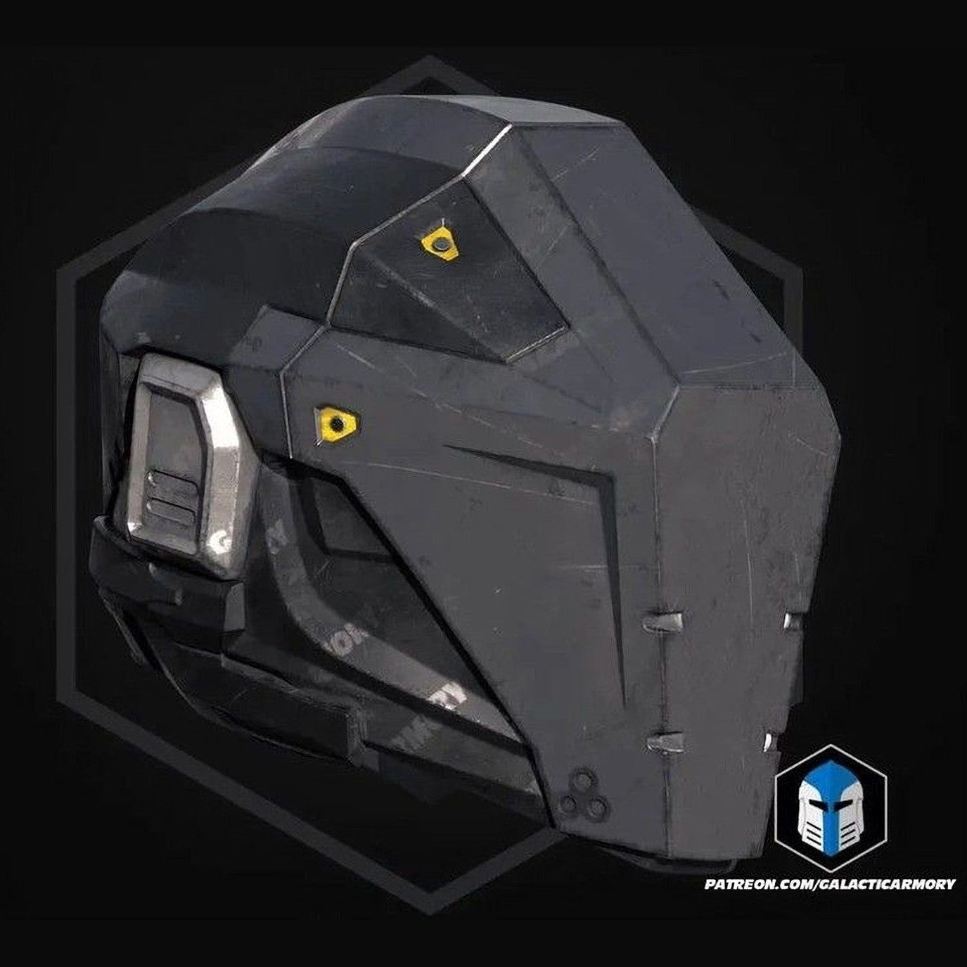 Helldivers 2 Null Cipher Helmet 1:1 Wearable Cosplay 3D Print Kit or Painted