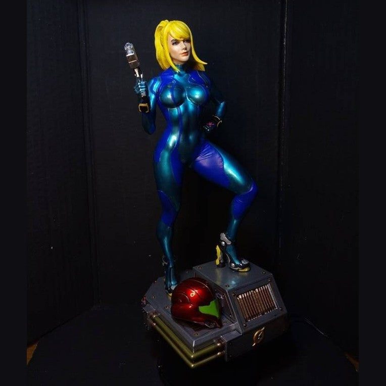 Metroid Samus Aran Zero Suit Statue 1/8 1/4 Painted