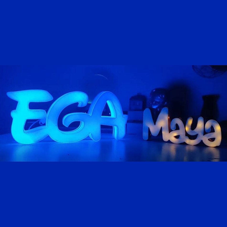 custom name lithophane baby decor