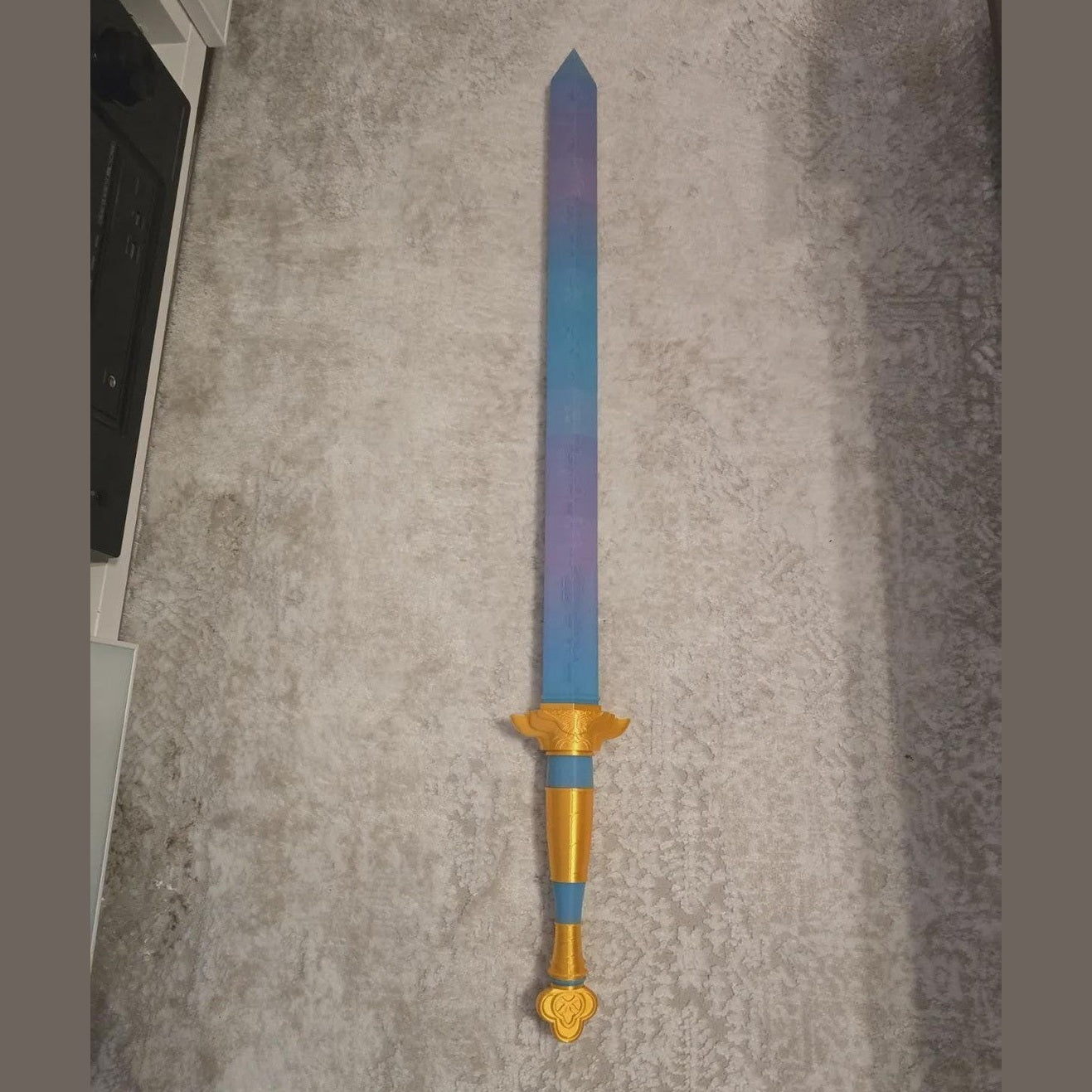 KPop Demon Hunters Rumi Sword LED Light Up Cosplay Weapon Prop Replica 3D Print