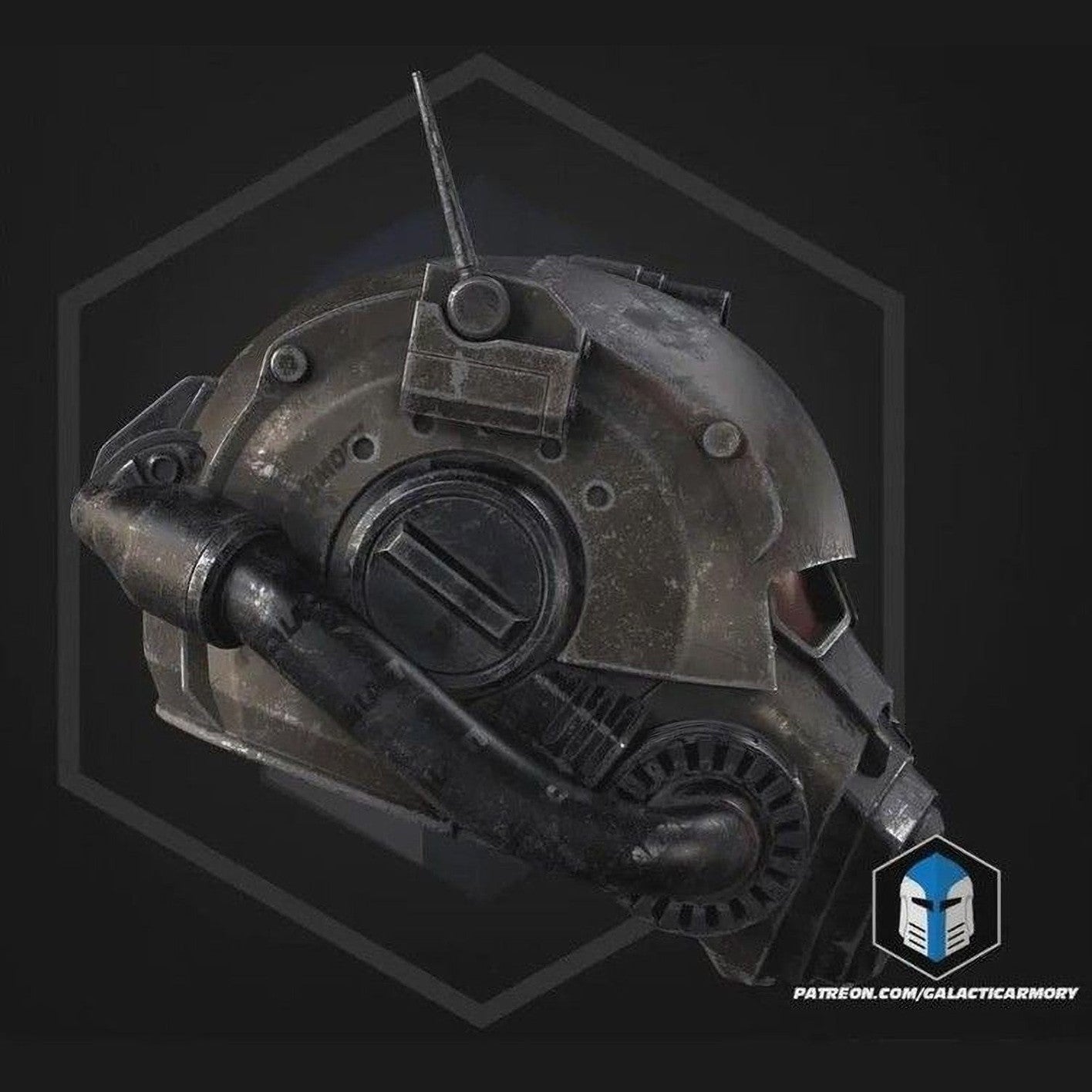 Fallout NCR Power Armor Helmet 1:1 Wearable Cosplay Prop 3D Print Kit or Painted
