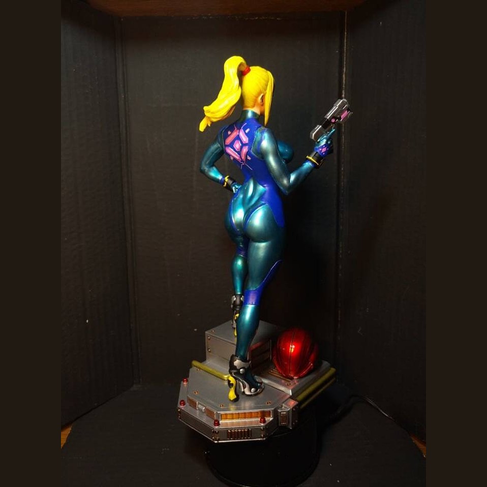 Metroid Samus Aran Zero Suit Statue 1/8 1/4 Painted