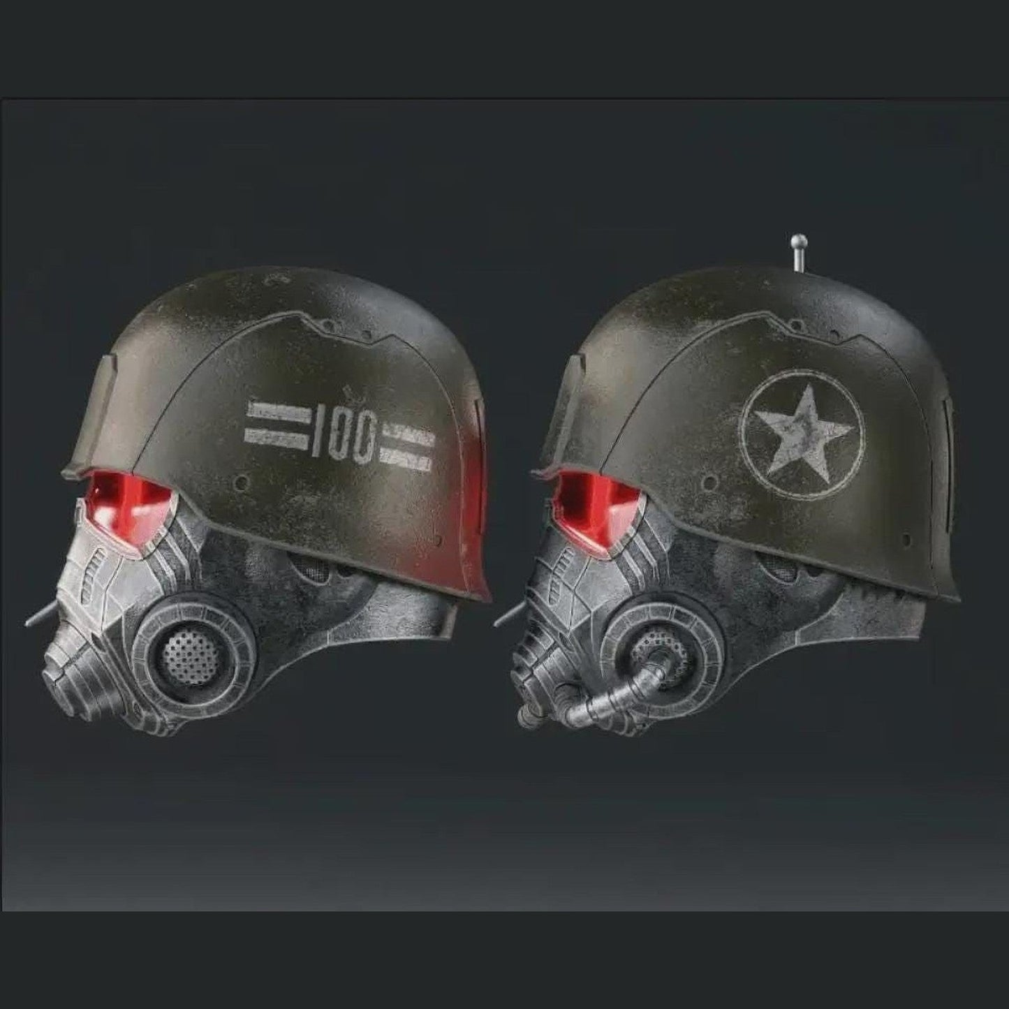 Fallout NCR Ranger Helmet 1:1 Wearable Cosplay 3D Print Kit or Painted