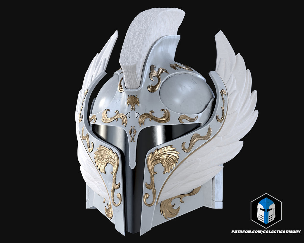 Angelic Mando Helmet lifesize Wearable Cosplay by dask3d