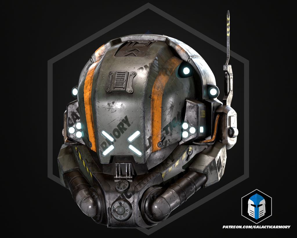 Halo Militia Pilot Helmet lifesize Wearable Cosplay - Kit or Painted