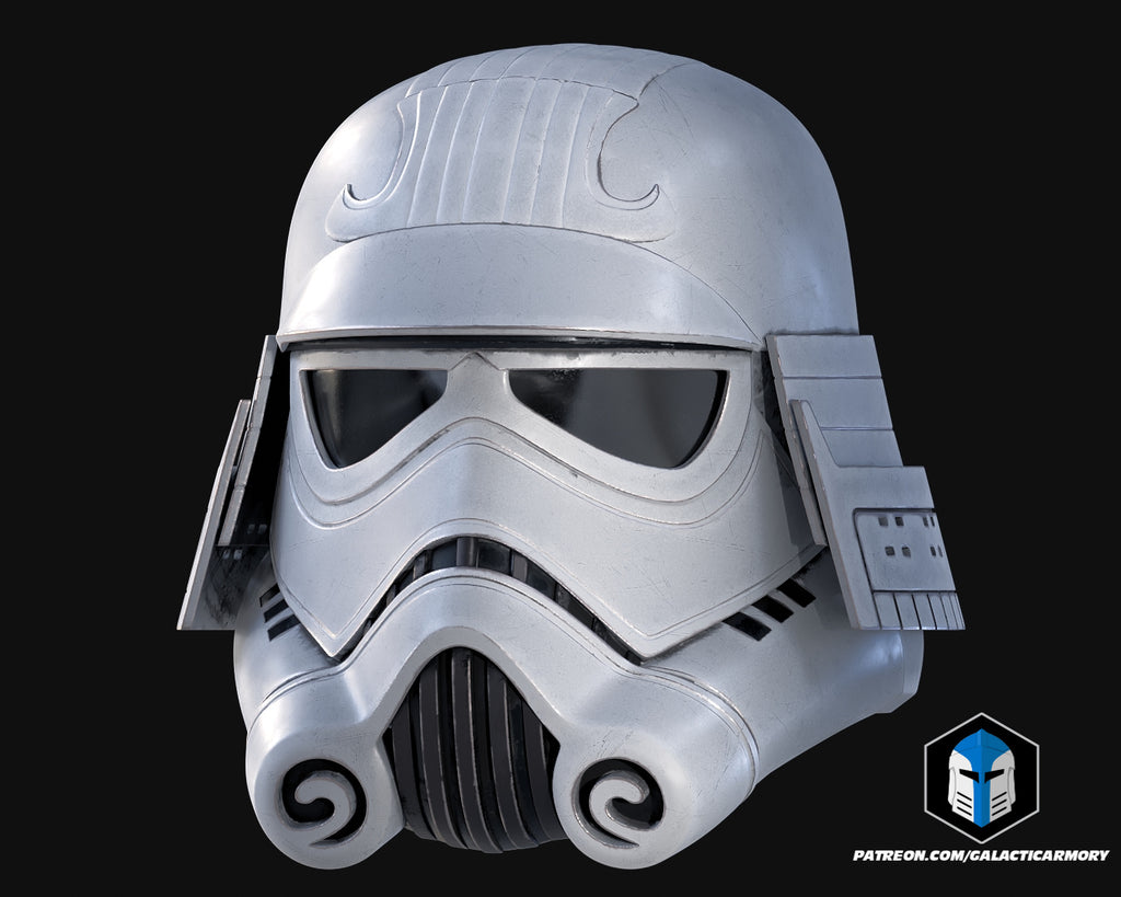 Samurai Stormtrooper Helmet lifesize Wearable Cosplay by dask3d