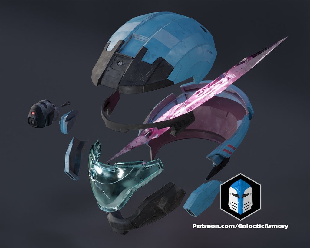 Halo Reach Air Assault - Kat Helmet lifesize Wearable Cosplay - Kit or Painted