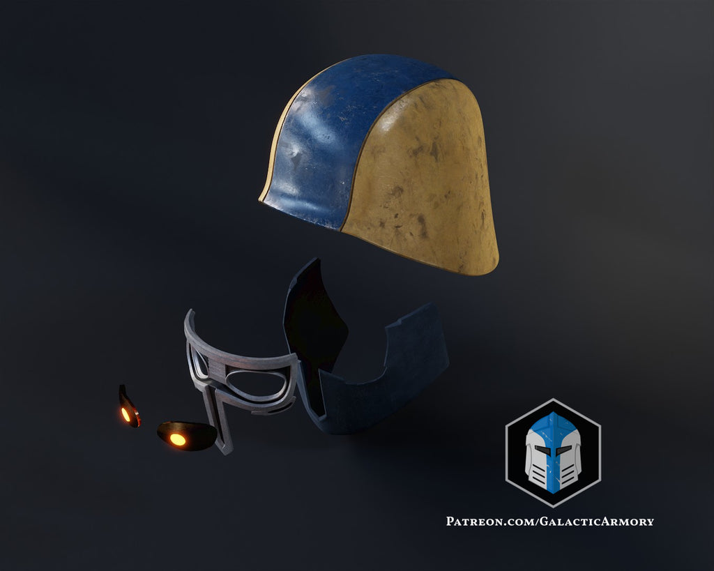 Coruscant Security Force Helmet lifesize Wearable Cosplay by dask3d