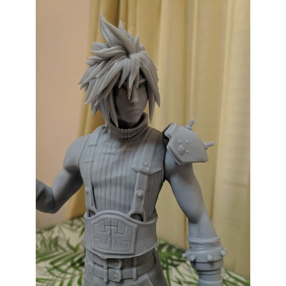 Final Fantasy Cloud strife resin statue with 3 different swords 1/6 scale 30cm 3D PRINT