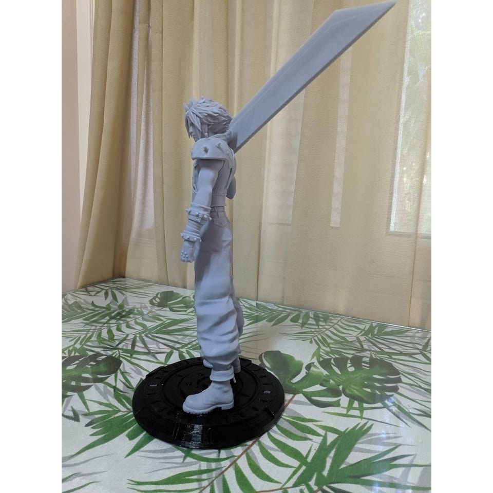 Final Fantasy Cloud strife resin statue with 3 different swords 1/6 scale 30cm 3D PRINT