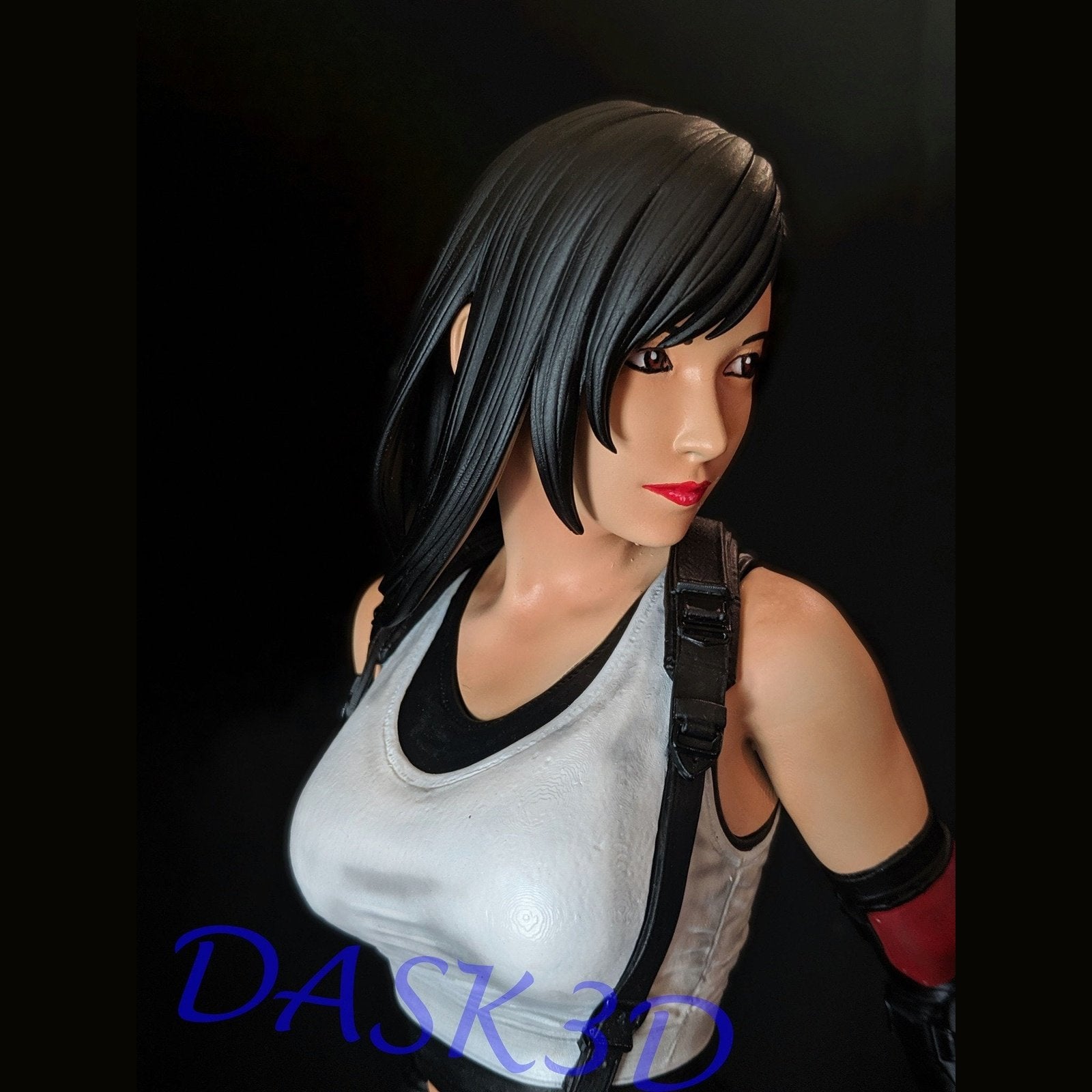 Tifa Lockhart Final Fantasy resin statue commision 1/16, 1/8, 1/4 scale fully painted