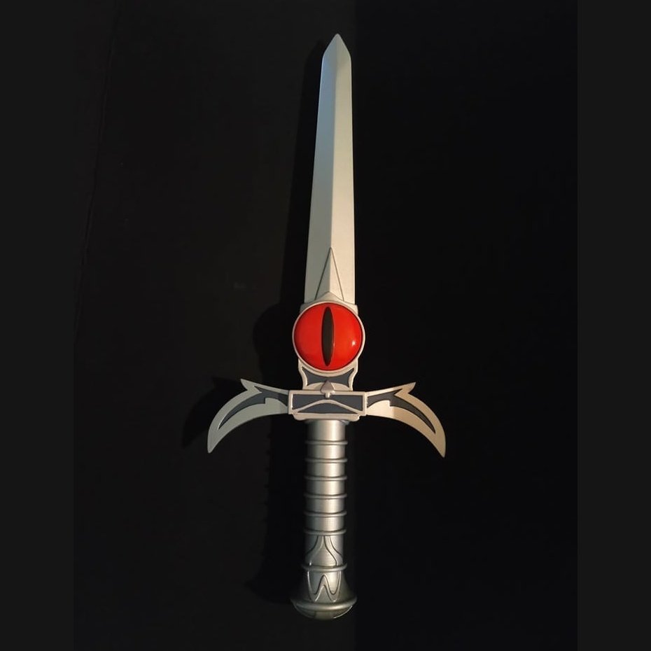 Thundercats sword of omens with polystone base with lights FAN MADE life size dagger 42cm/16.5 inches for Cosplay replica 1:1 3D Printed