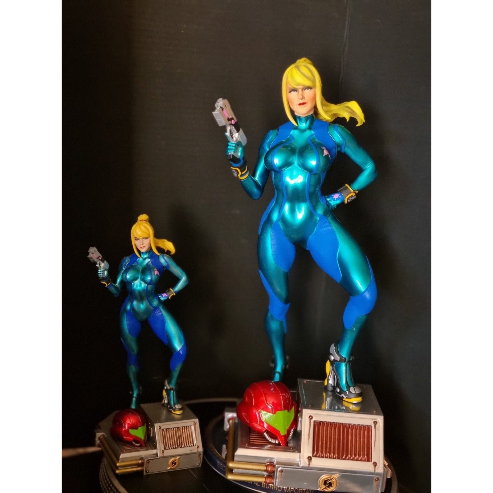 Samus Aran Metroid zero suit statue 1/8 and 1/4 fully painted