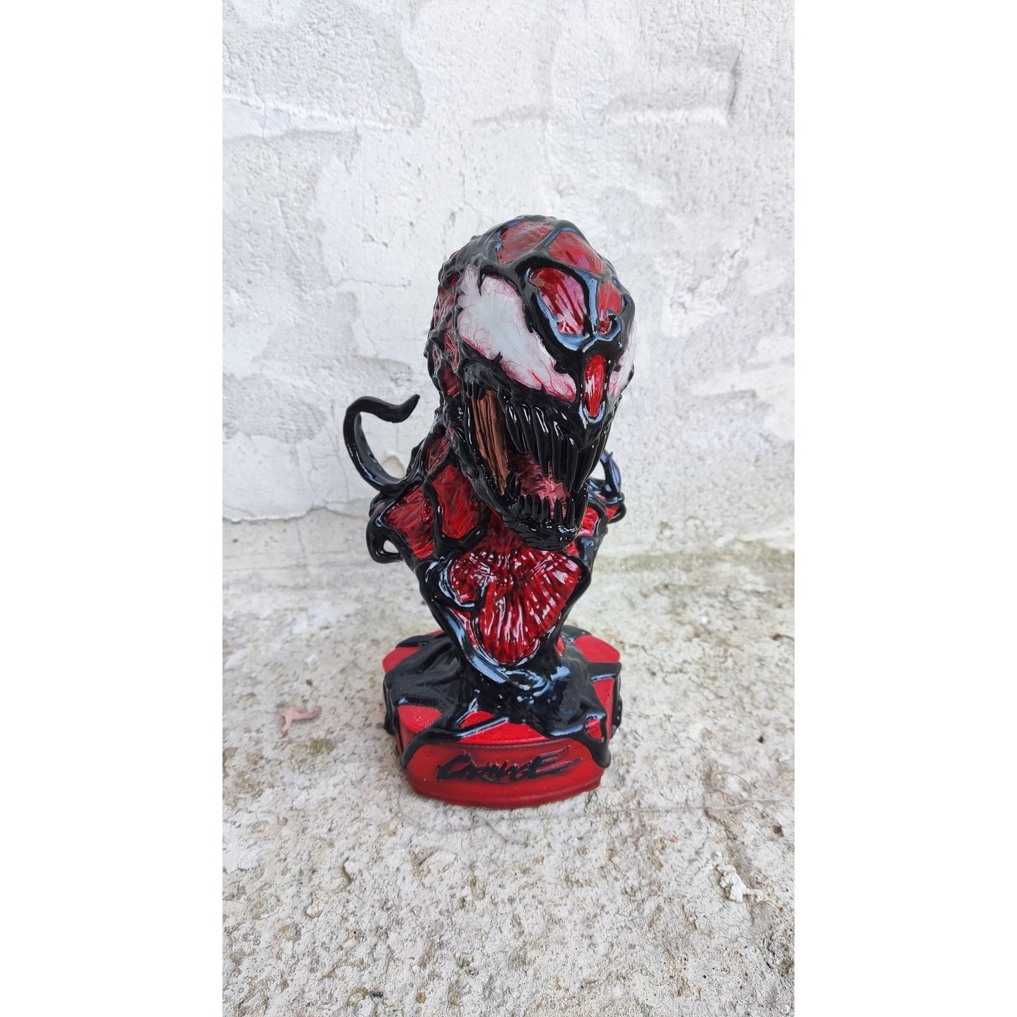 Carnage bust 22cm resin 3D printed fully painted or Diy kit